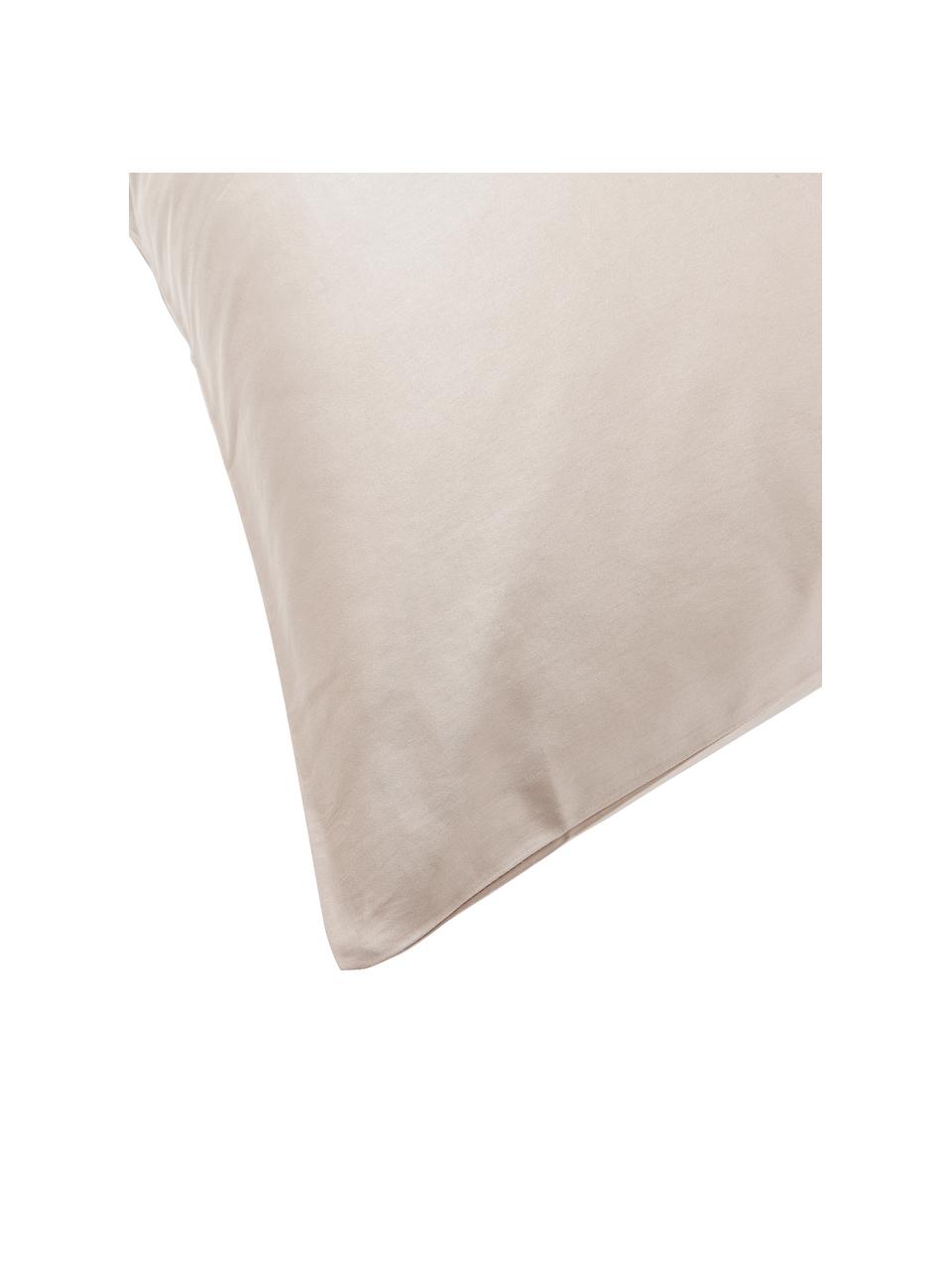Poszewka na poduszkę z satyny bawełnianej Comfort, Beżowy, S 40 x D 80 cm