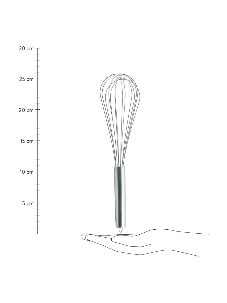 Schneebesen Whisk aus Edelstahl, Edelstahl, Silberfarben, L 26 cm