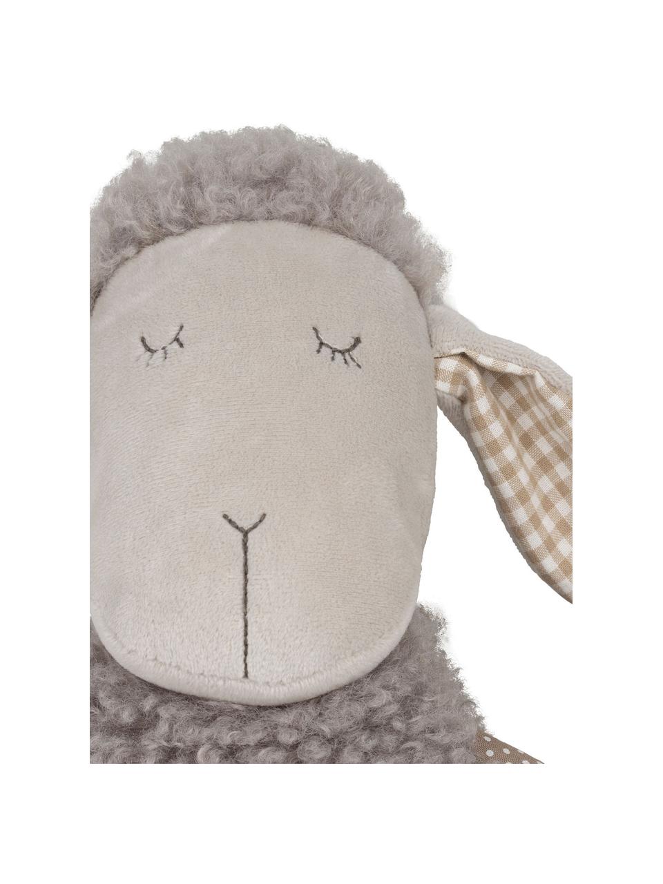 Peluche ovejita Shaggy, Poliéster, Gris, An 14 x Al 30 cm