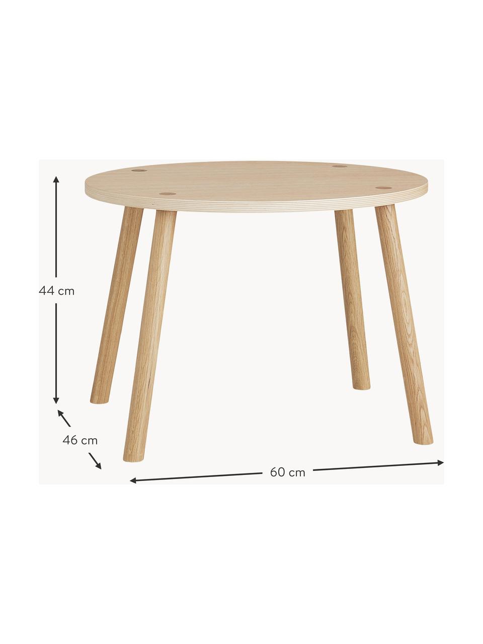 Mesa infantil ovalada de madera Mouse, Chapa de madera de roble barnizada

Este producto está hecho de madera de origen sostenible y con certificación FSC®., Madera de roble, An 60 x F 46 cm