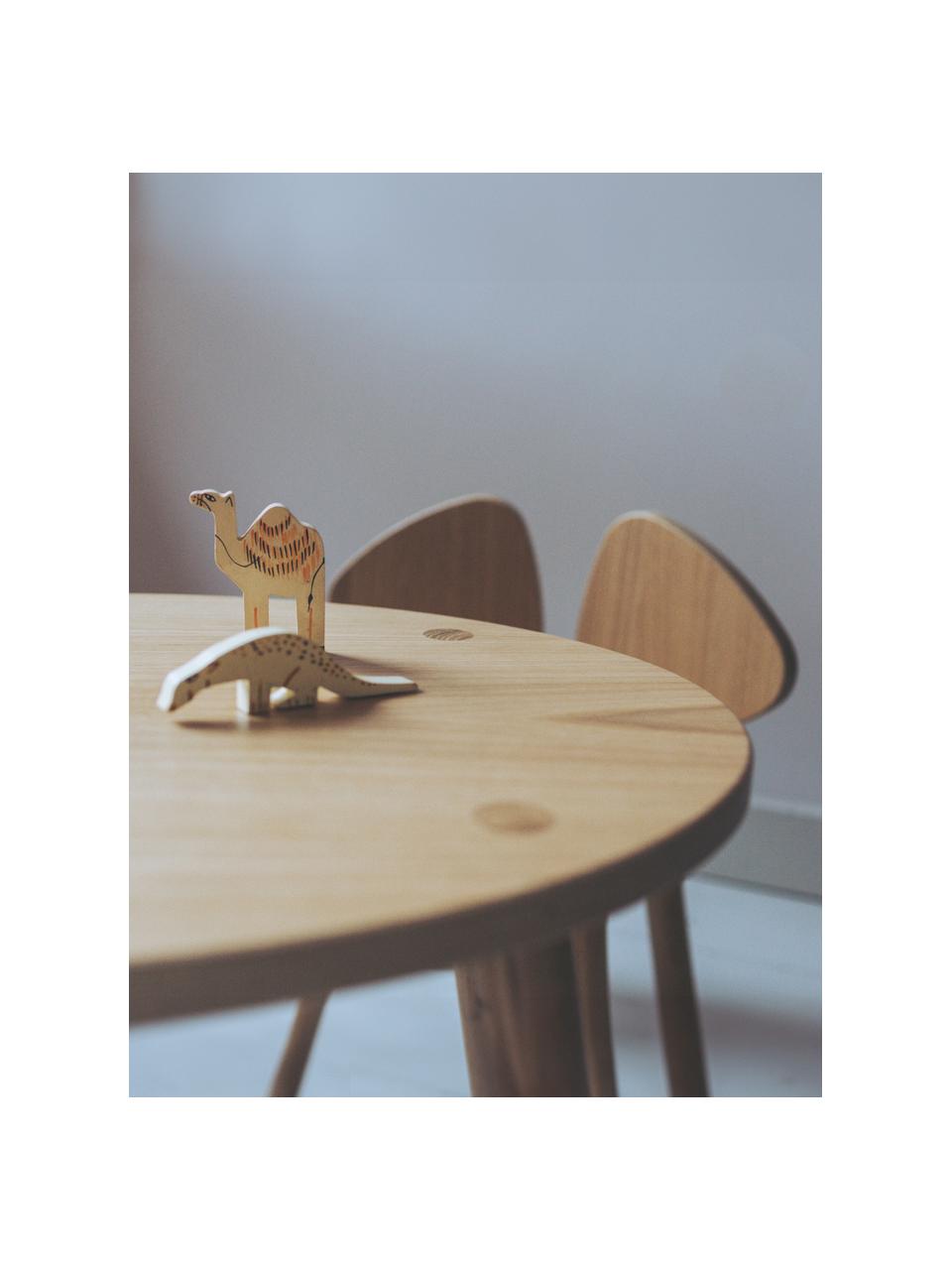 Mesa infantil ovalada de madera Mouse, Chapa de madera de roble barnizada

Este producto está hecho de madera de origen sostenible y con certificación FSC®., Madera de roble, An 60 x F 46 cm