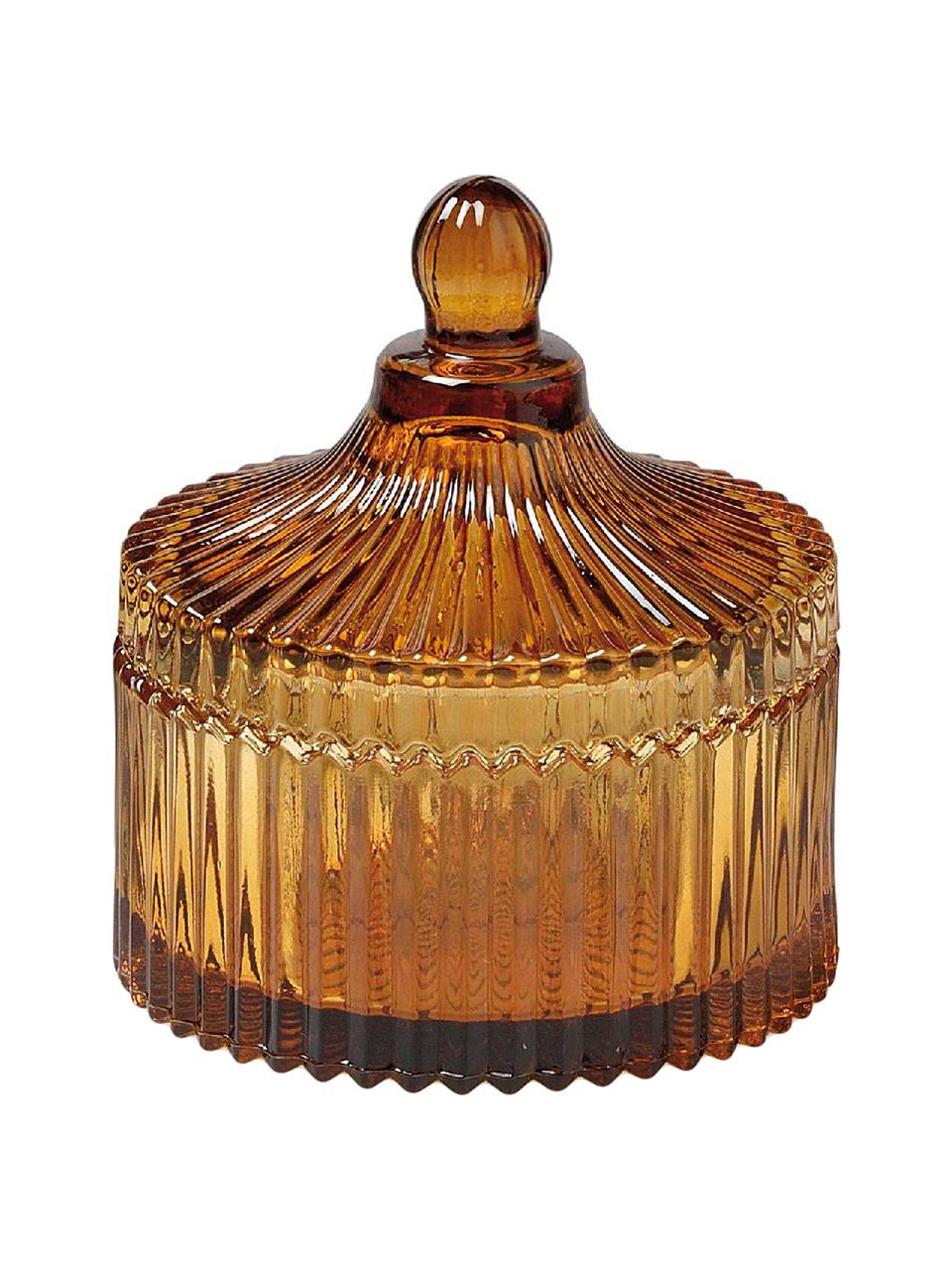 Bote Ionic, Vidrio, Marrón, Ø 11 x Al 12 cm