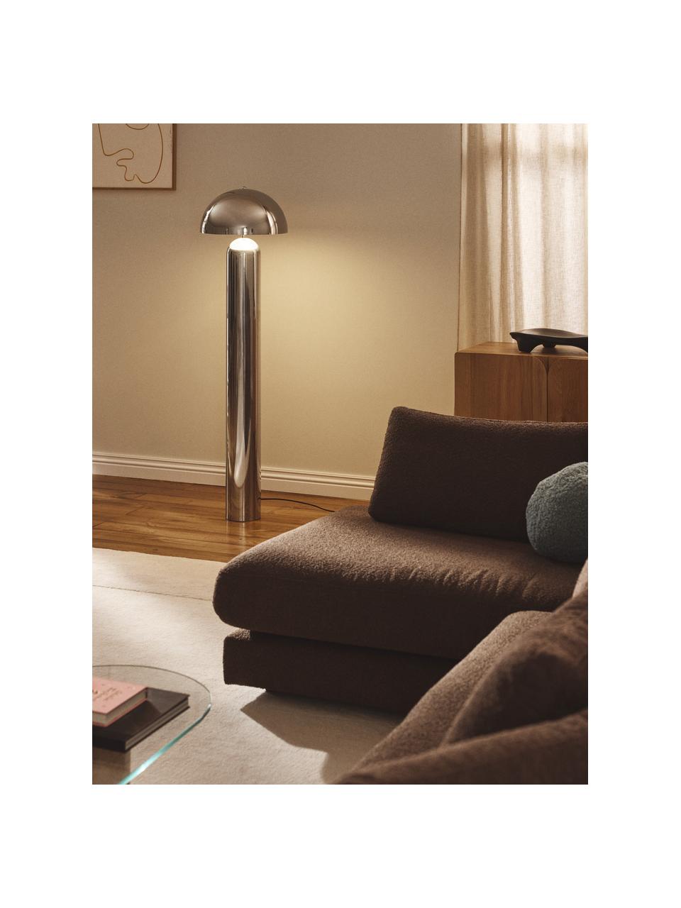 Lampa podłogowa Walter, Odcienie srebrnego, błyszczący, W 149 cm