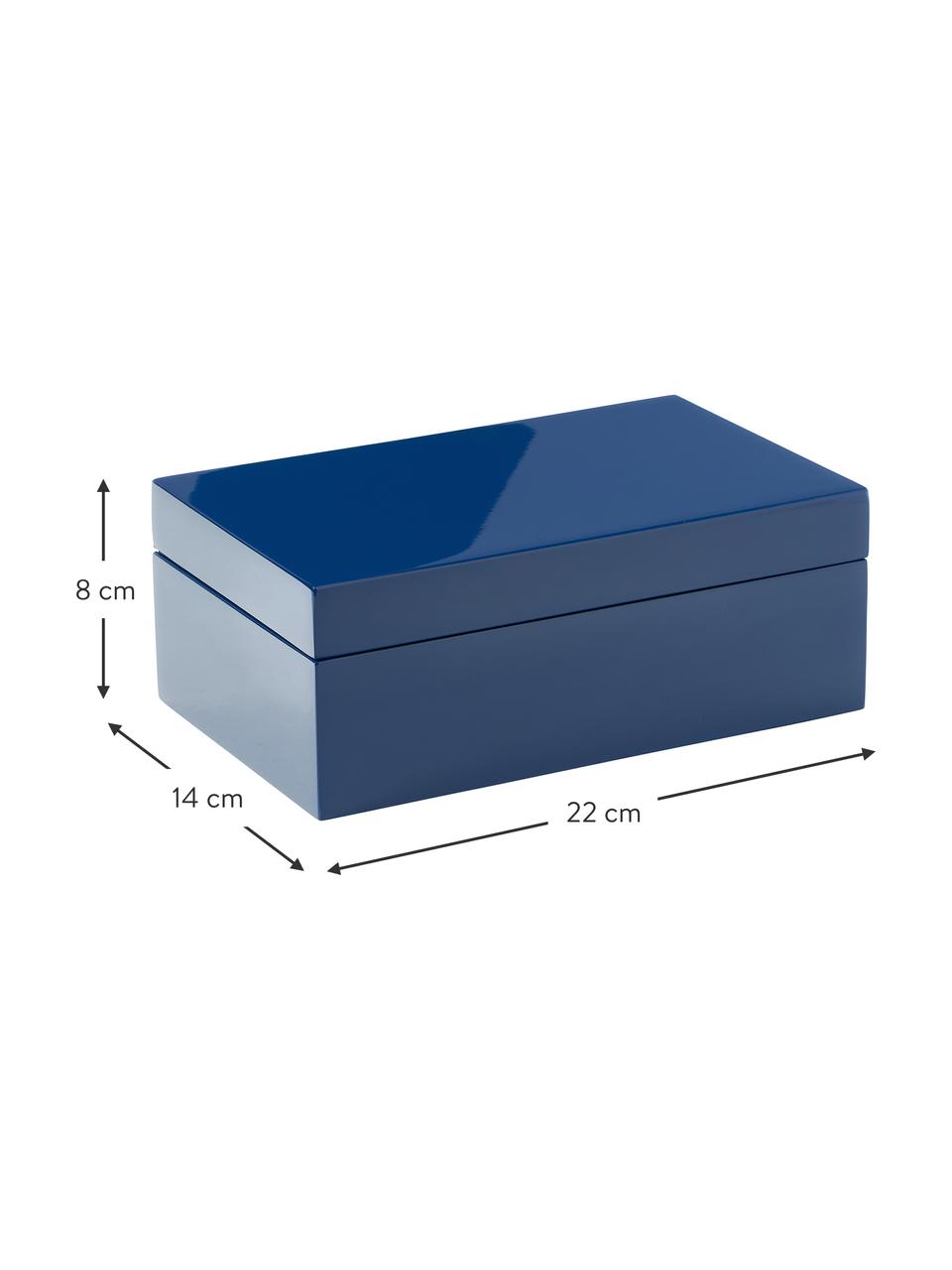Sieradendoos Taylor, Donkerblauw, B 22 x H 8 cm