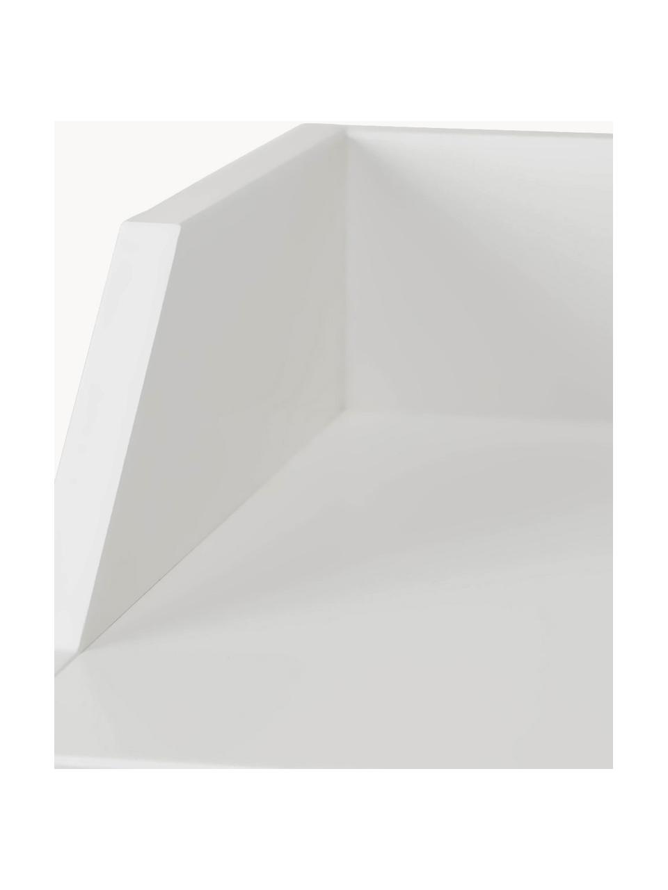 Commode Harlequin, Frame: gelakt MDF met VOC-vrije , Handvatten: messing, Hout, wit gelakt, B 84 x H 100 cm