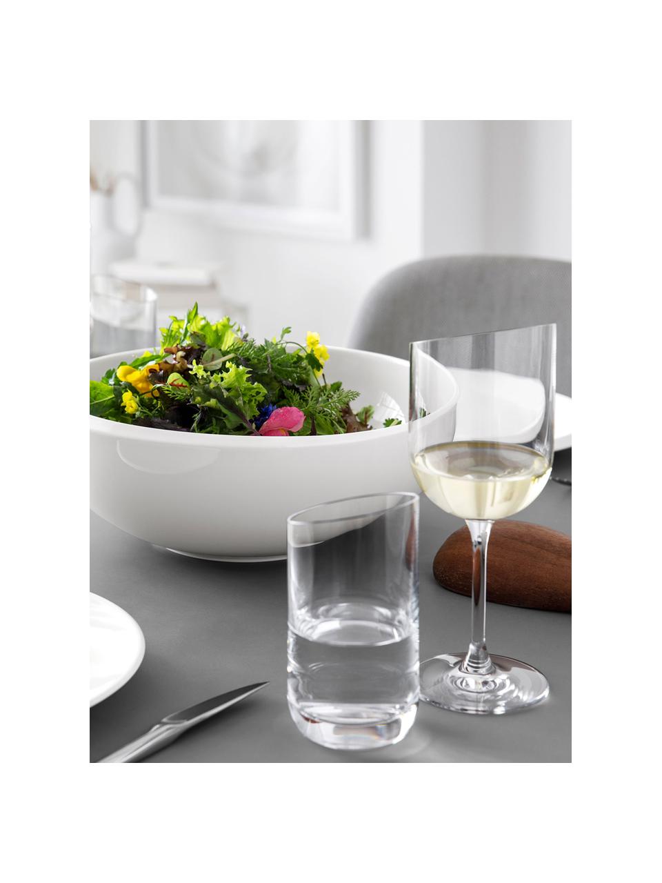 Longdrinkglas NewMoon, 4 stuks, Glas, Transparant, Ø 7 x H 16 cm, 370 ml