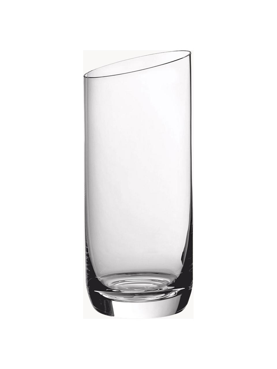 Longdrinkglas NewMoon, 4 stuks, Glas, Transparant, Ø 7 x H 16 cm, 370 ml