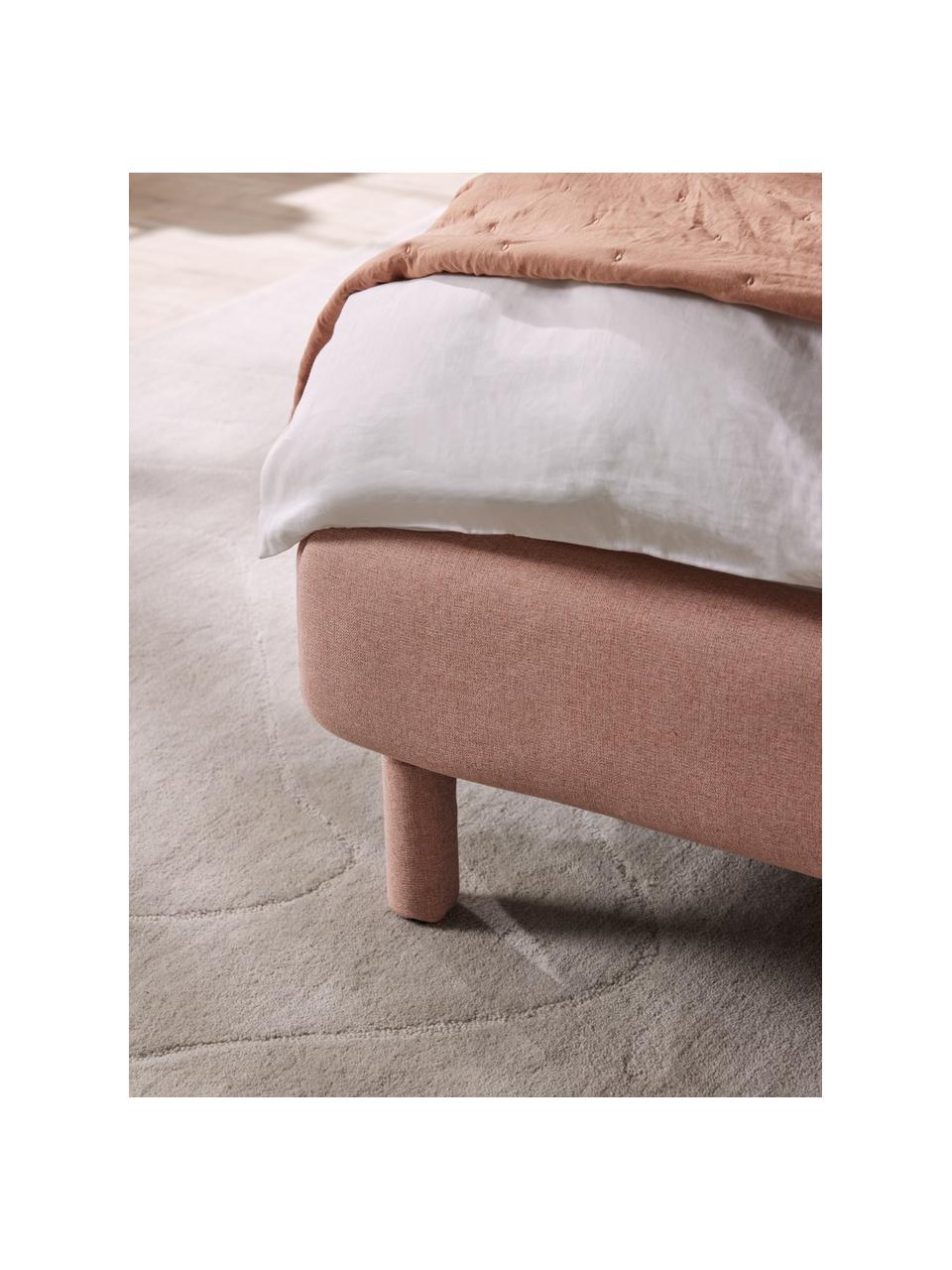 Čalouněná postel Luma, Růžová, Š 140 cm, D 200 cm