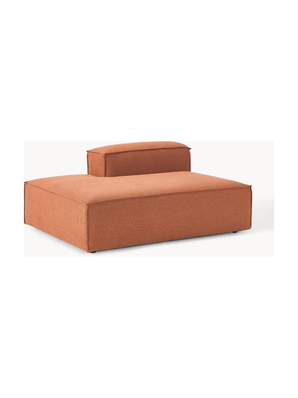 Chaise longue module Lennon, Bekleding: 100% polyester De slijtva, Frame: massief grenenhout, multi, Poten: kunststof Dit product is , Geweven stof terracotta, B 150 x D 119 cm, rugleuning rechts