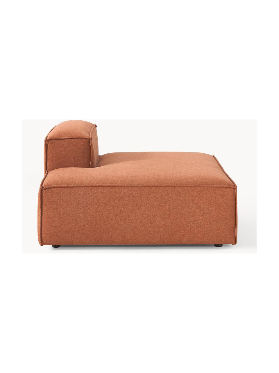 Diván modular Lennon, Tapizado: 100% poliéster Alta resis, Estructura: madera contrachapada de p, Patas: plástico Este producto es, Tejido terracota, An 150 x F 123 cm, respaldo derecho