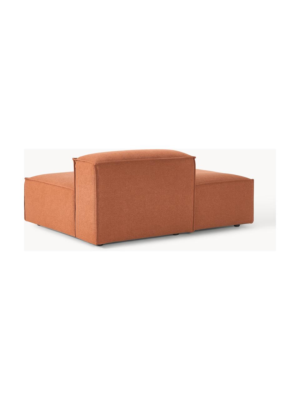 Chaise longue module Lennon, Bekleding: 100% polyester De slijtva, Frame: massief grenenhout, multi, Poten: kunststof Dit product is , Geweven stof terracotta, B 150 x D 119 cm, rugleuning rechts