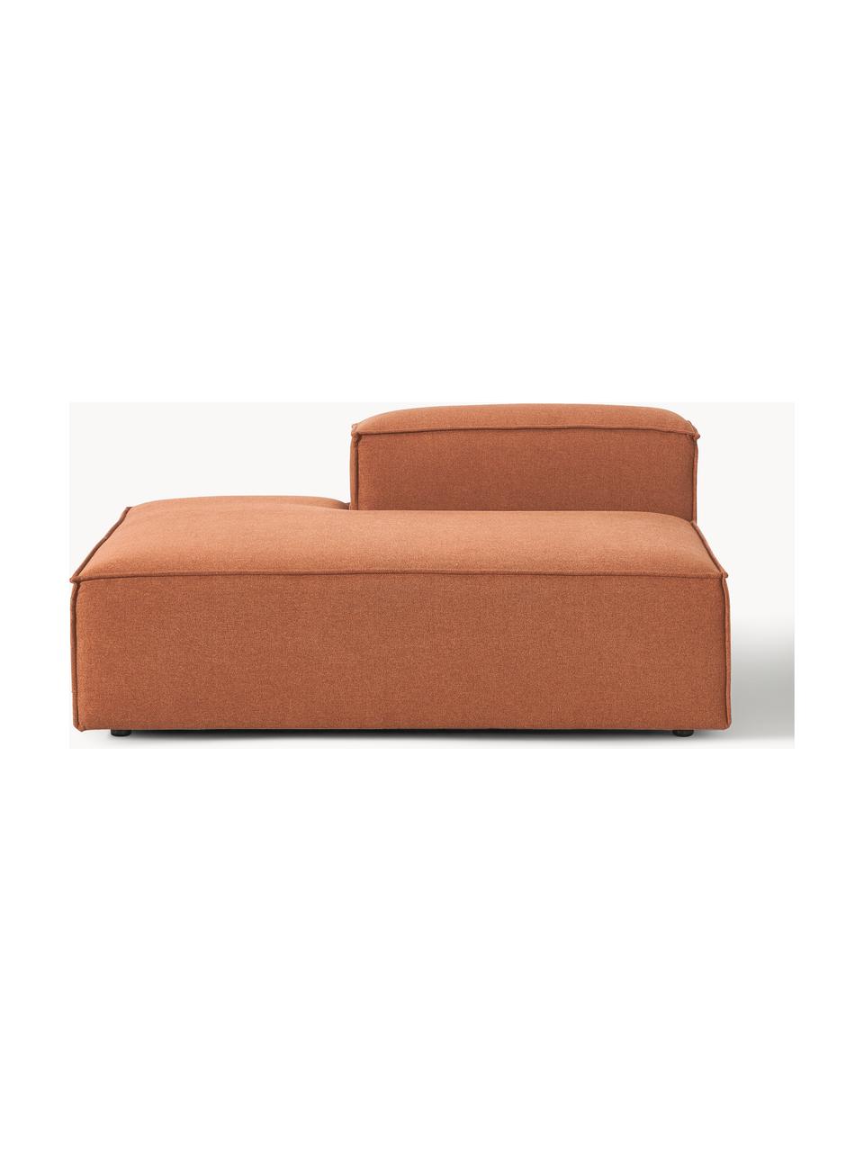 Chaise longue module Lennon, Bekleding: 100% polyester De slijtva, Frame: massief grenenhout, multi, Poten: kunststof Dit product is , Geweven stof terracotta, B 150 x D 119 cm, rugleuning rechts