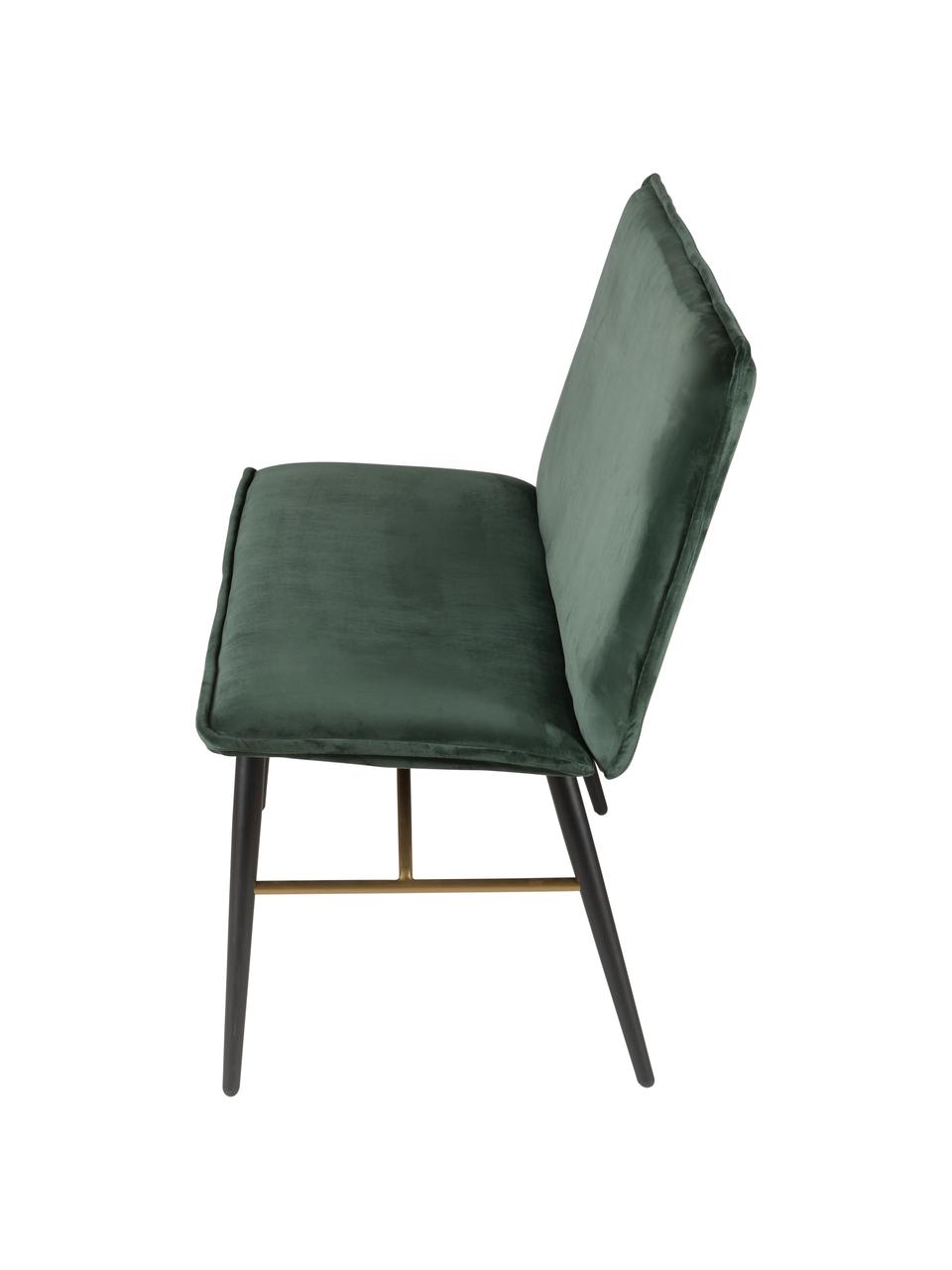 Banco de comedor de terciopelo Verona, Tapizado: terciopelo de poliéster 4, Verde, An 134 x Al 87 cm