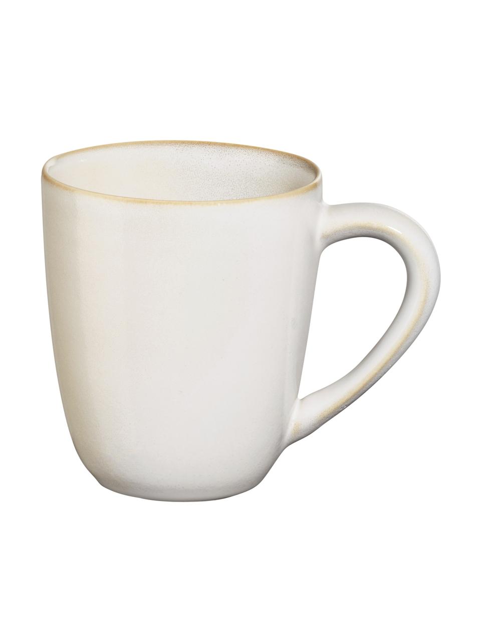 Tazas de gres Saisons, 6 uds., Gres, Beige, Ø 9 x Al 10 cm