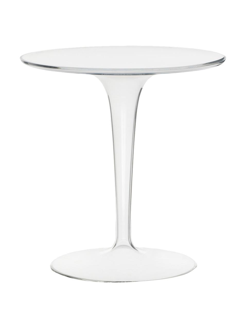 Kulatý odkládací stolek Tip Top, Akrylátové sklo, Transparentní, Ø 49 cm, V 50 cm