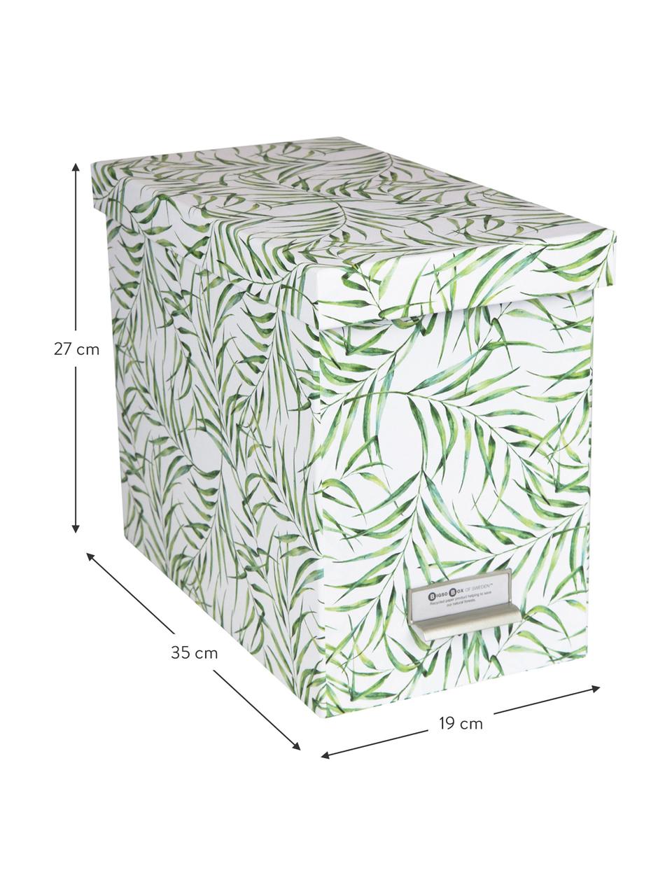 Caja organizadora Jahan, 9 pzas., Organizador: cartón laminado, Blanco, verde, An 19 x Al 27 cm