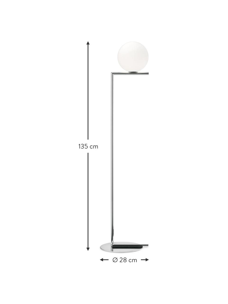 Lampadaire à intensité variable IC Lights, Argenté, haut. 135 cm