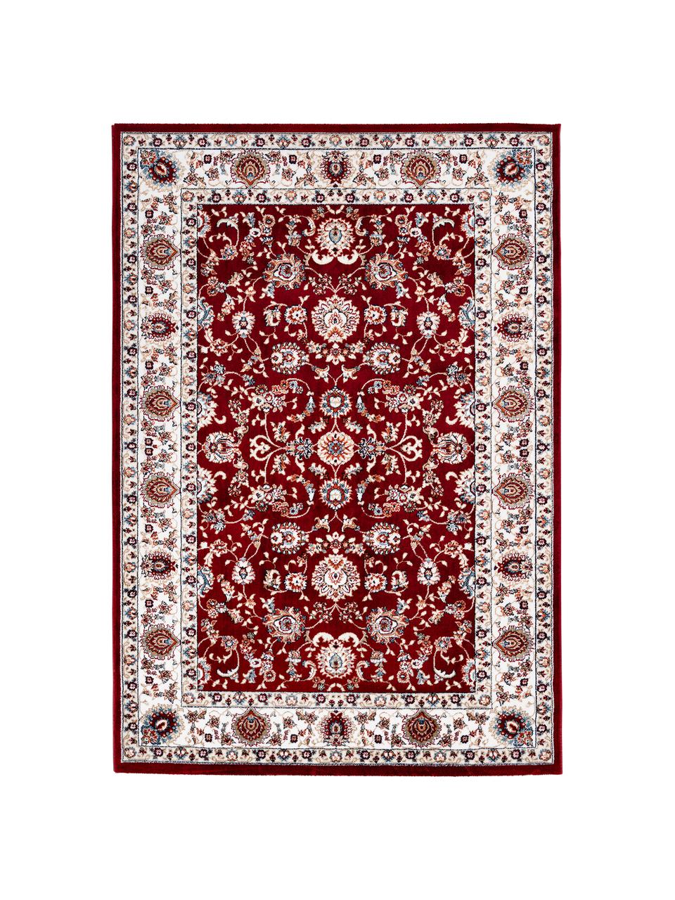 Vzorovaný koberec Isfahan, 100 % polyester, Červená, viacfarebná, Š 80 x D 150 cm (veľkosť XS)