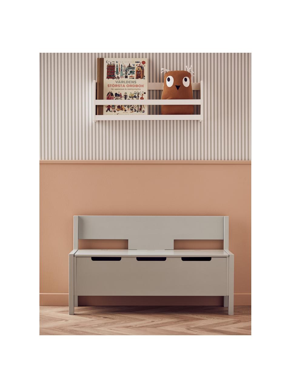 Banc avec rangement Star, MDF, bois de pin, Vert sauge, larg. 85 x haut. 34 cm