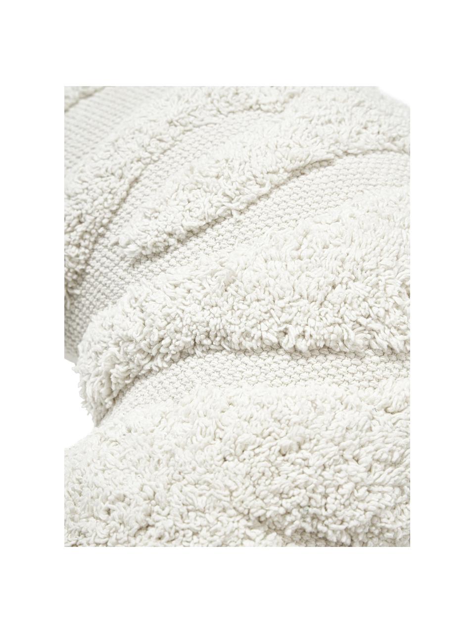 Poduszka w stylu boho Laerke, Tapicerka: 100% bawełna organiczna z, Kremowobiały, S 40 cm