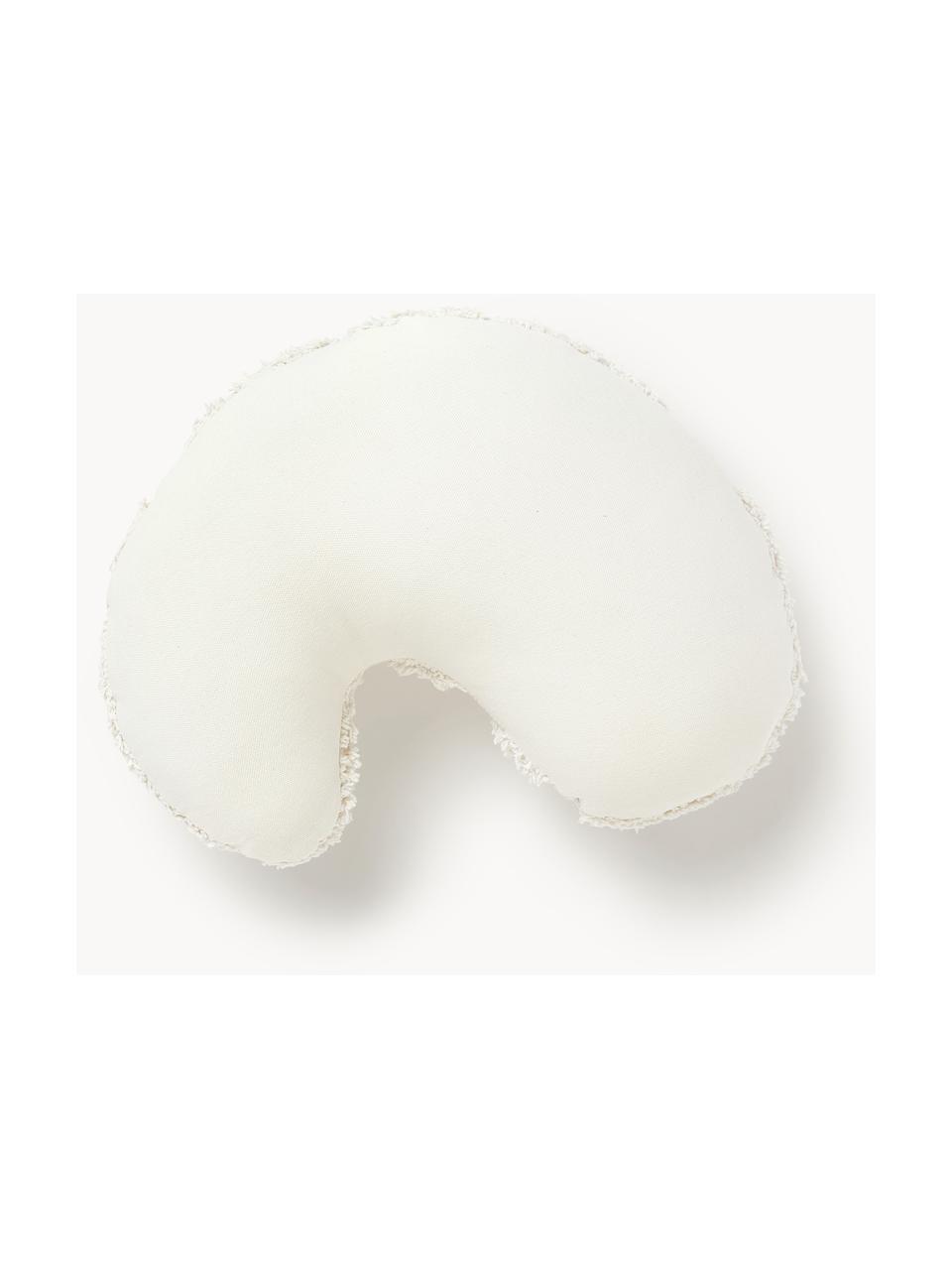 Cojín de algodón con tejido capitoné Gabriel, Blanco Off White, An 40 cm