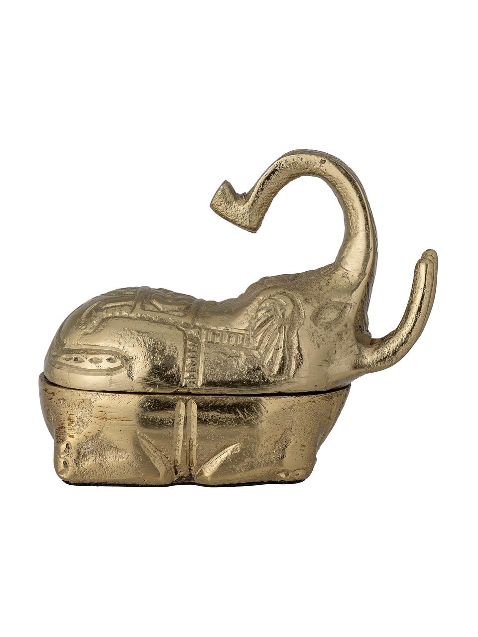 Malá šperkovnice s povrchovou úpravou Vinna, Potažený hliník, Zlatá, Š 11 cm, V 10 cm