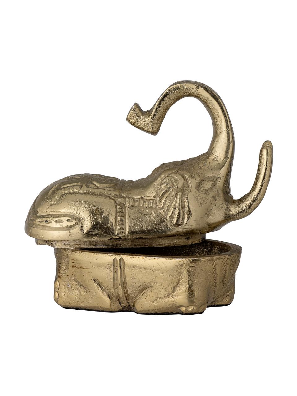Malá šperkovnice s povrchovou úpravou Vinna, Potažený hliník, Zlatá, Š 11 cm, V 10 cm