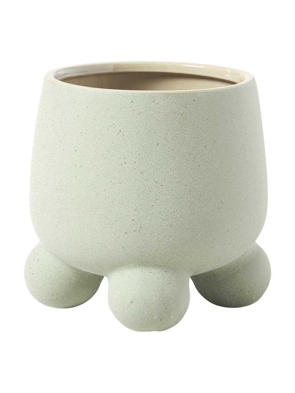 Plantenpot Olea, Keramiek, Saliegroen, Ø 25 x H 27 cm
