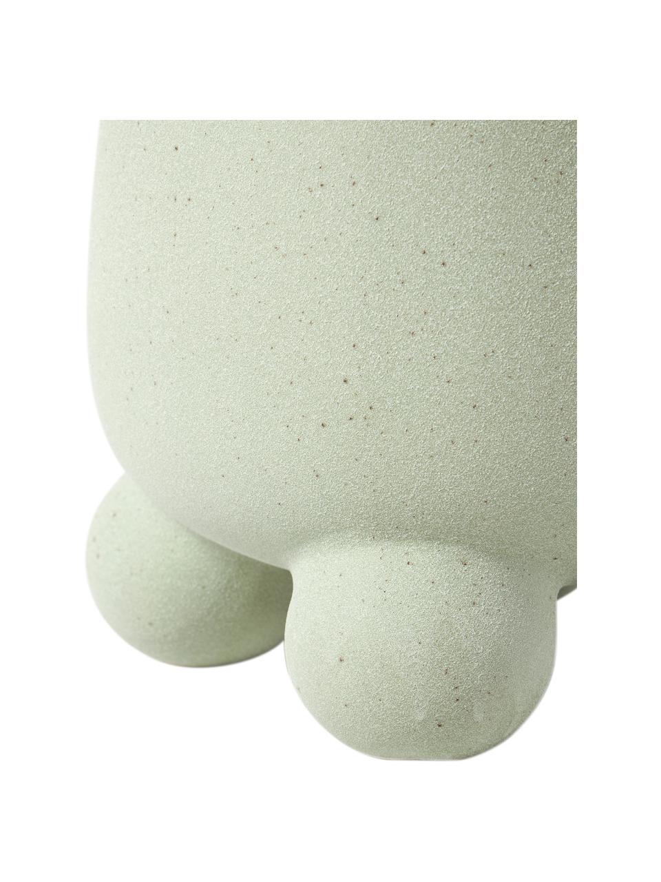 Portavaso Olea, Gres, Verde salvia, Ø 25 x Alt. 27 cm