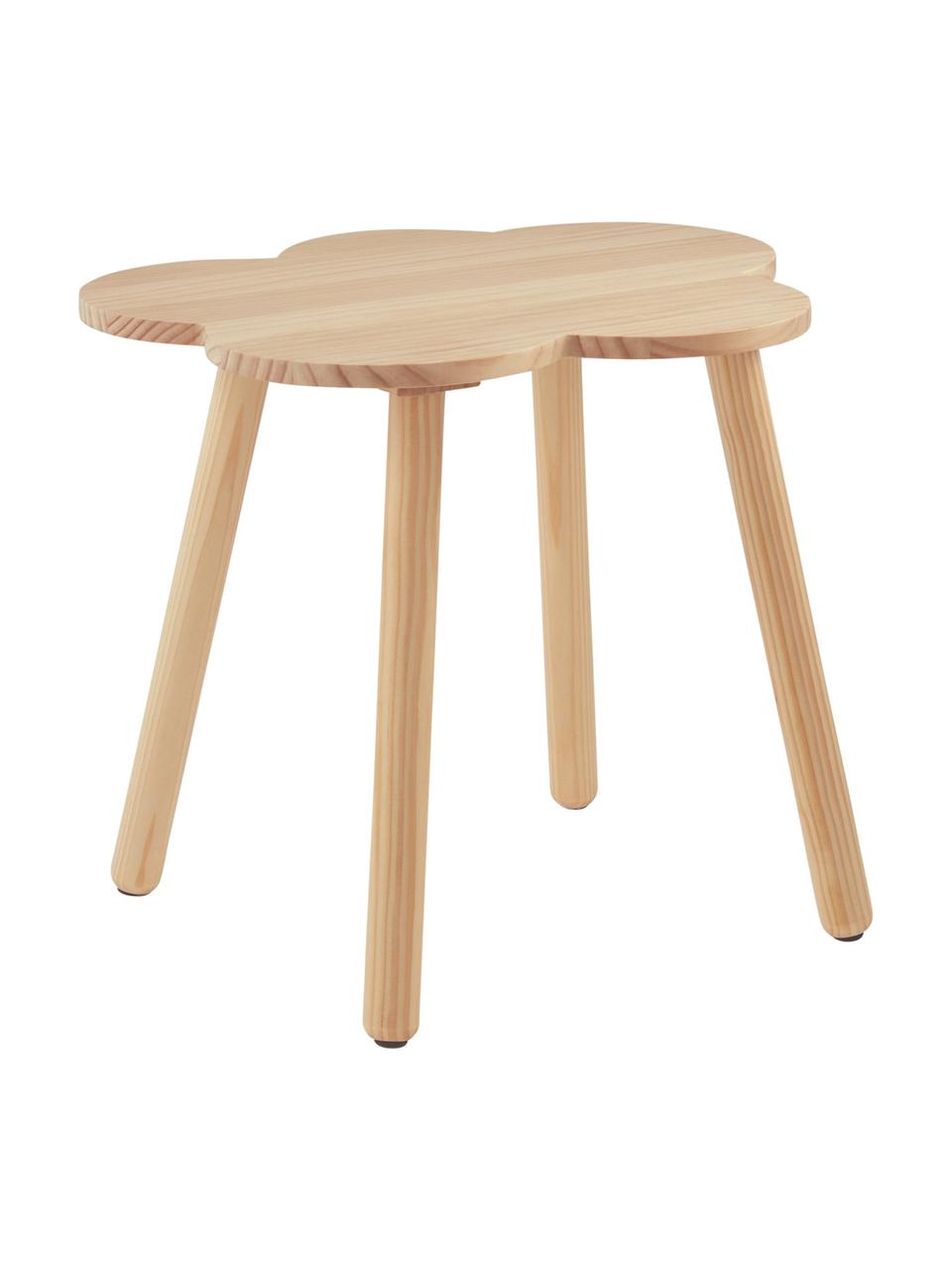 Kindertafel Cloud, Grenenhout, Licht hout, Ø 48 x H 42 cm