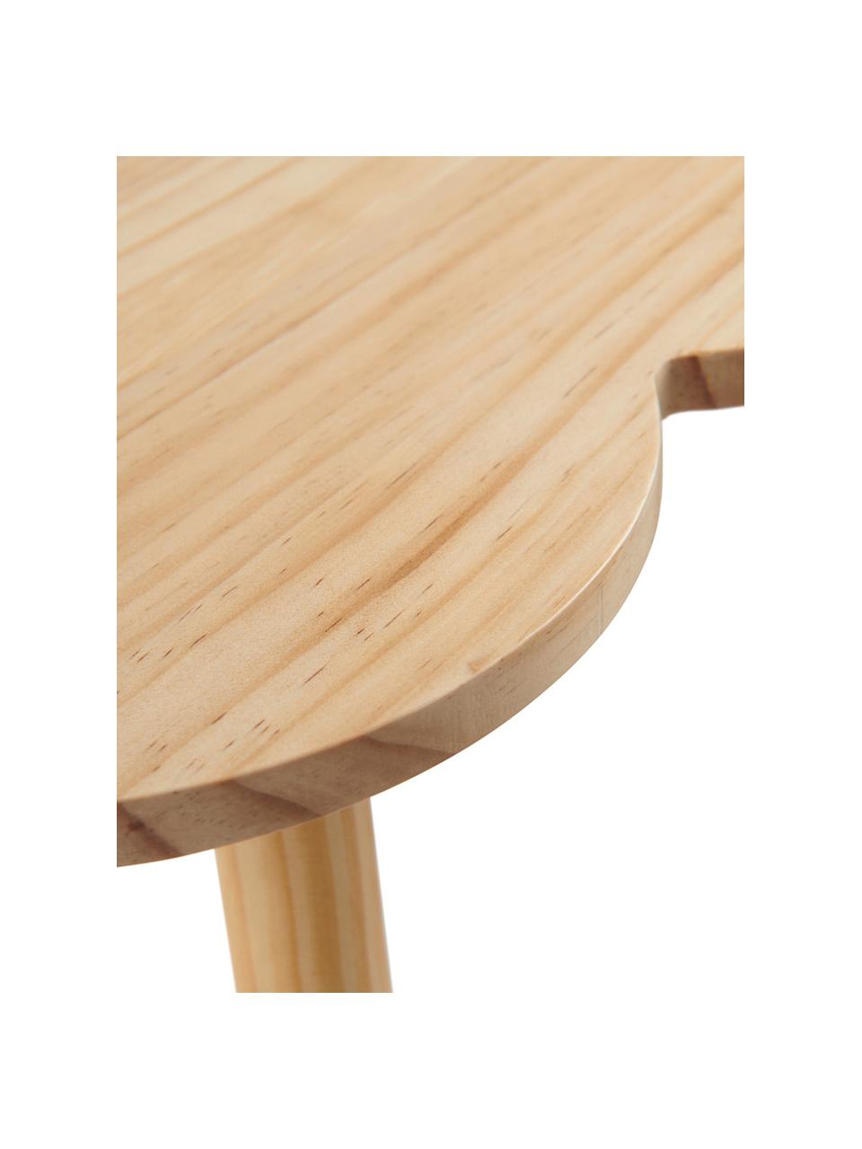 Mesa infantil Cloud, Madera de pino, Madera clara, Ø 48 x Al 42 cm