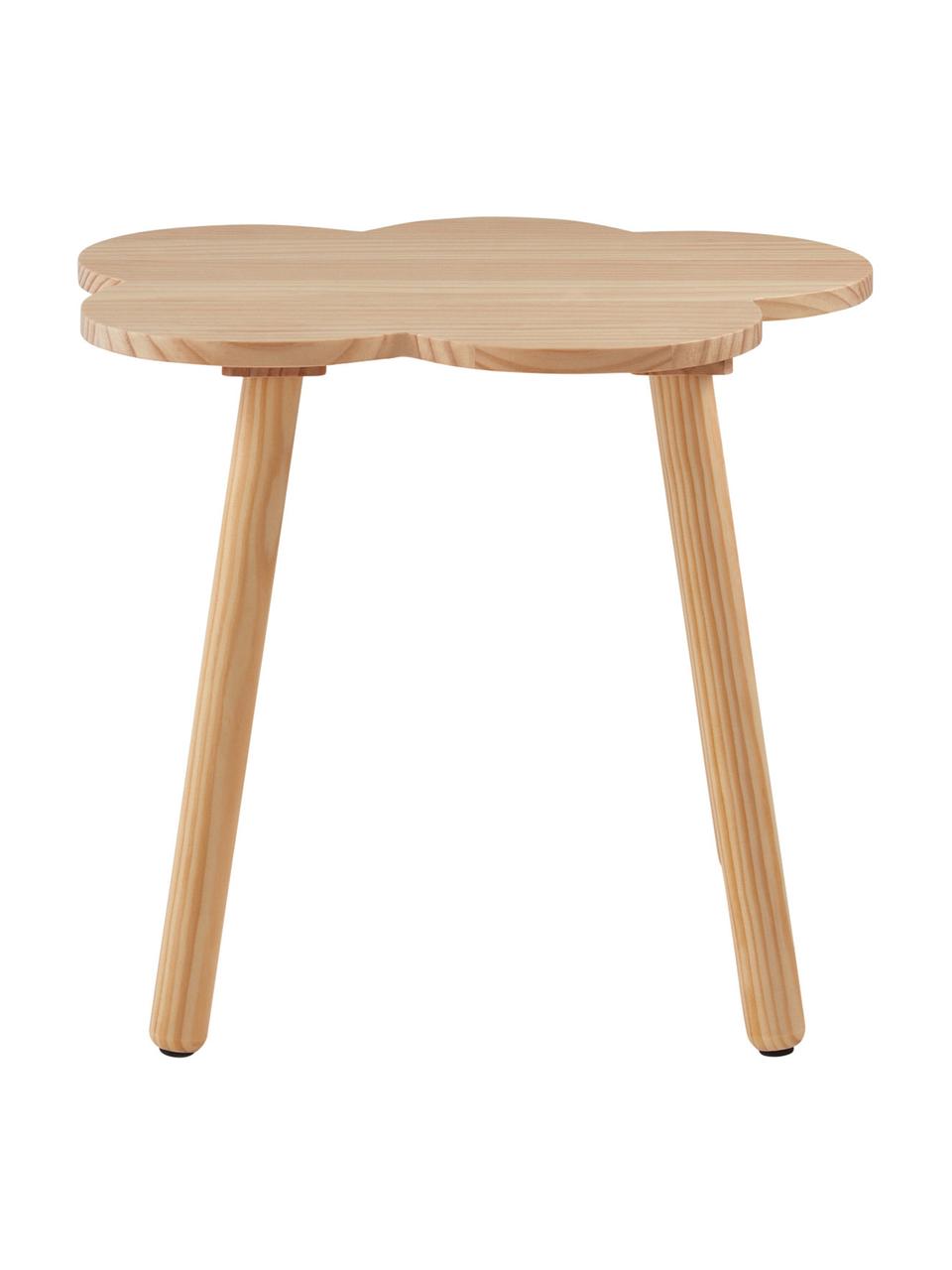 Kindertafel Cloud, Grenenhout, Licht hout, Ø 48 x H 42 cm