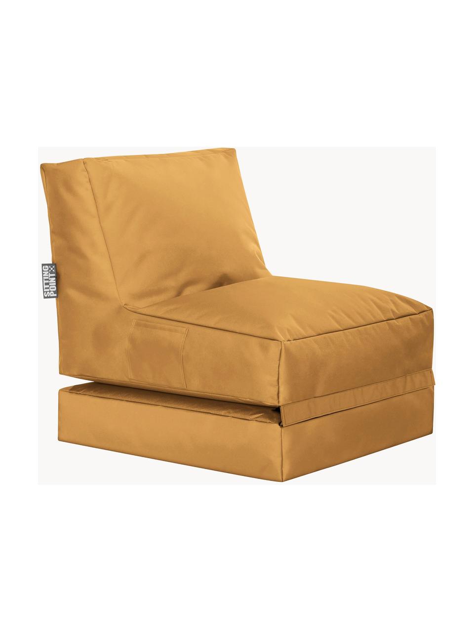 Chauffeuse convertible de jardin Pop Up, Tissu ocre, larg. 70 x prof. 90 cm