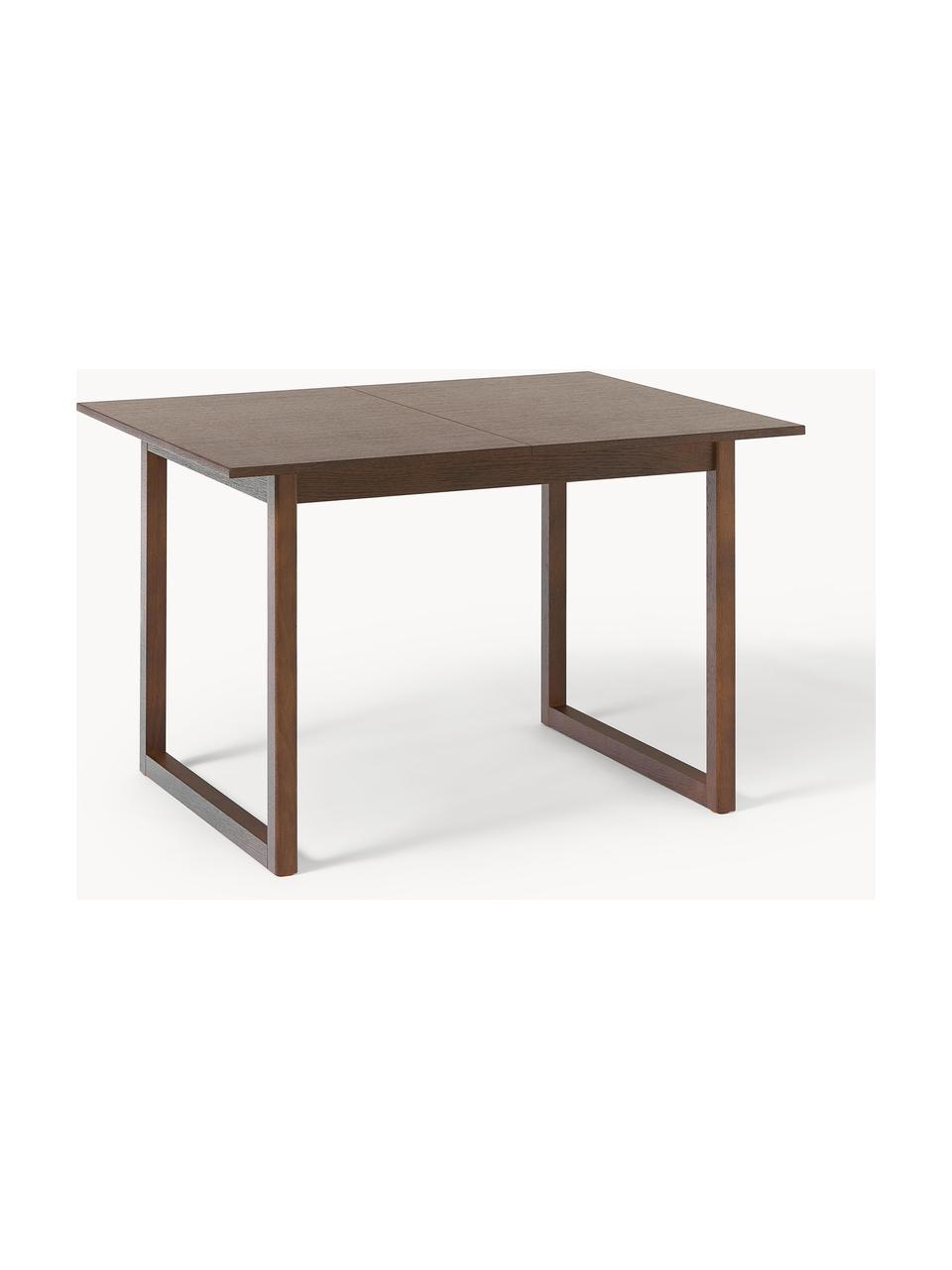 Table extensible Calla, tailles variées, Bois de chêne brun laqué, larg. 160 - 240 x prof. 90 cm