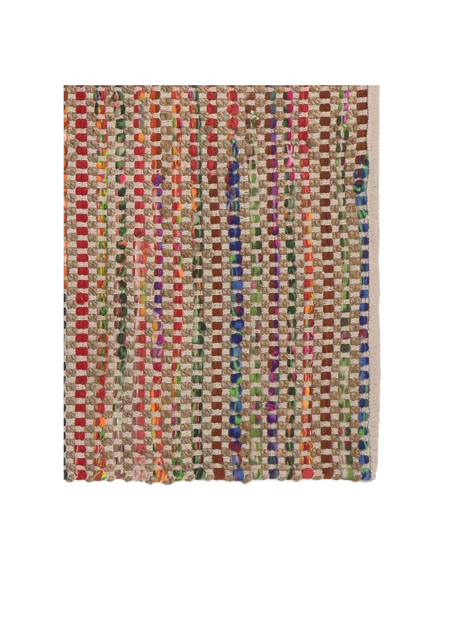 Tapis en mix de jute multicolore Cando, Jute, multicolore