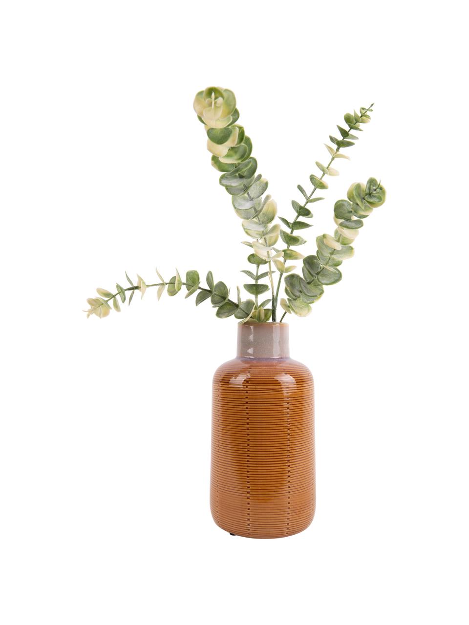 Vaso decorativo in ceramica Bottle, Ceramica, Arancione, Ø 12 x Alt. 23 cm