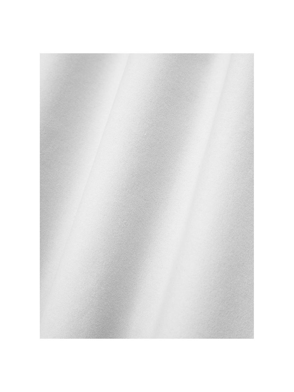 Flanellen hoeslaken Biba, Weeftechniek: flanel, Lichtgrijs, B 200 x L 200 cm, H 25 cm