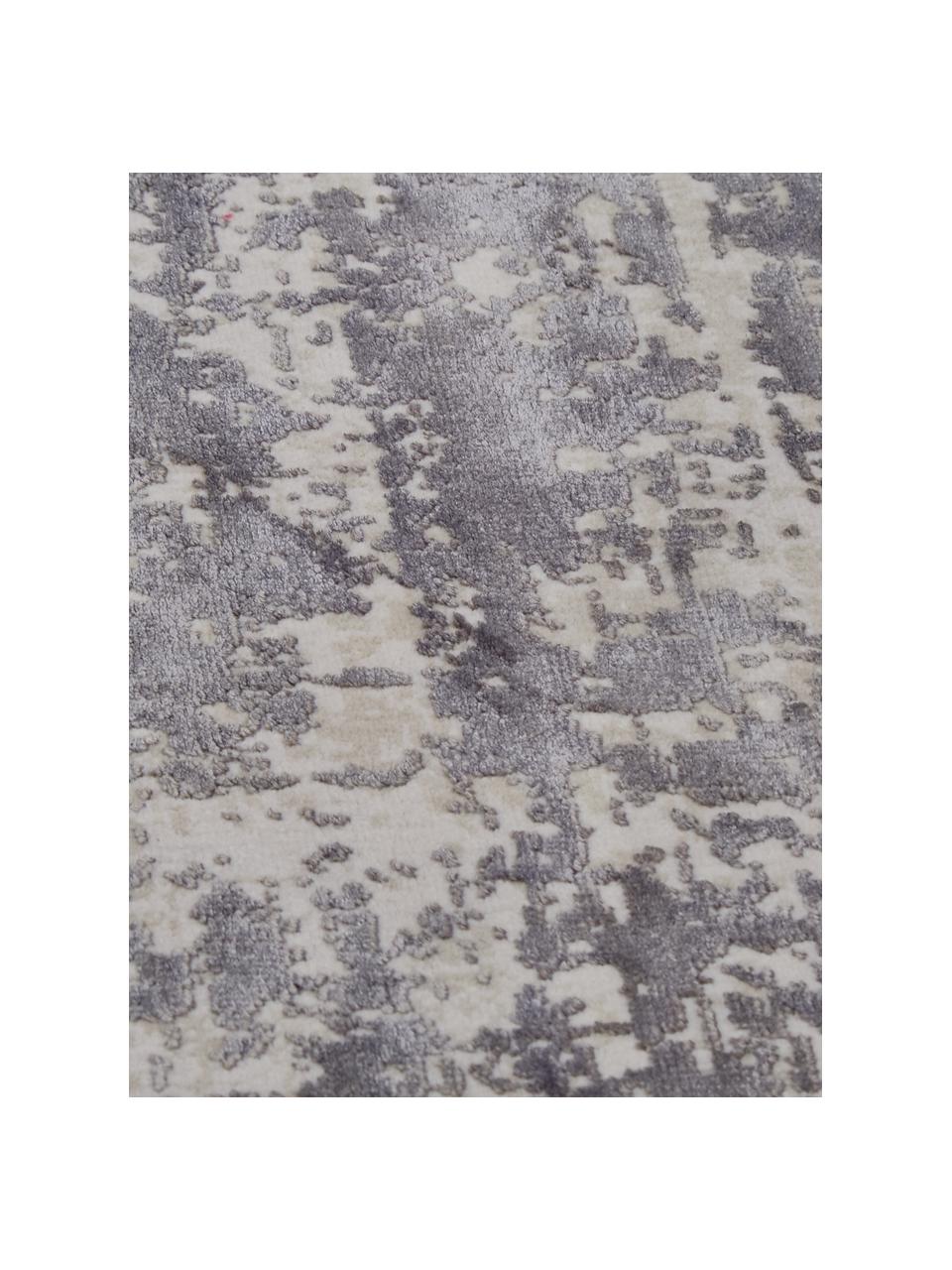 Kulatý koberec ve vintage stylu Cordoba, Světle šedá, tmavě šedá