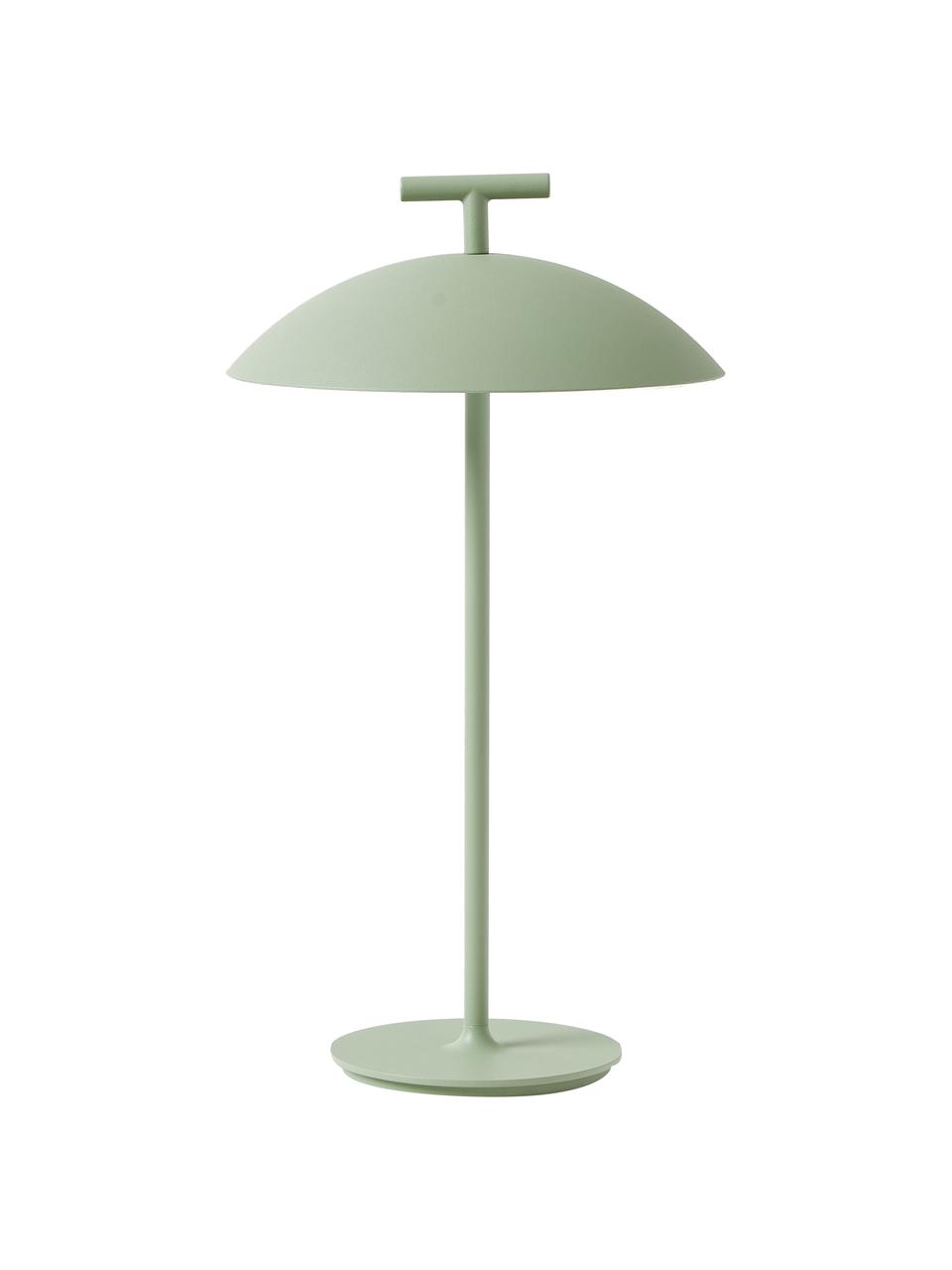 Přenosná designová stolní LED lampa Mini Geen-A, stmívatelná, Kov s práškovým nástřikem, Zelená, Ø 20 cm, V 36 cm