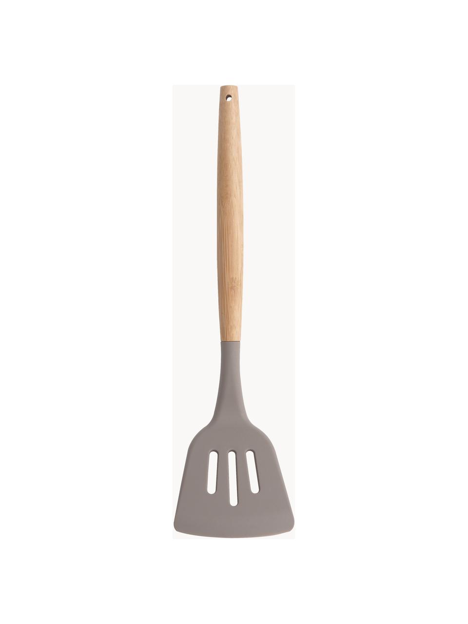 Pelle à poêle Silico, Plastique, bois, Gris, bois clair, long. 32 cm