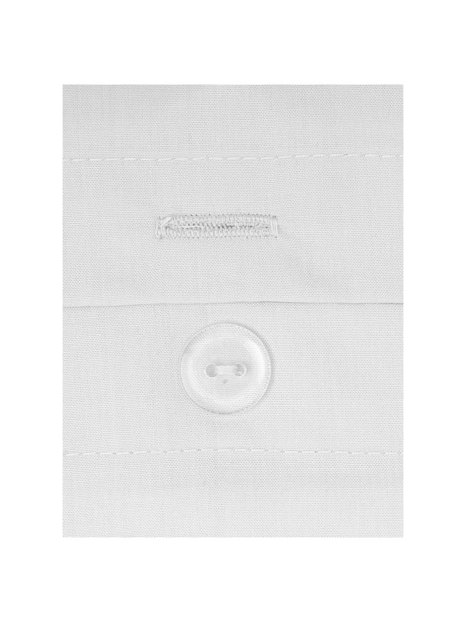 Biancheria da letto in cotone percalle grigio chiaro Elsie, Grigio chiaro, Larg. 150 x Lung. 300 cm + 1 federa Larg. 50 x Lung. 80 cm