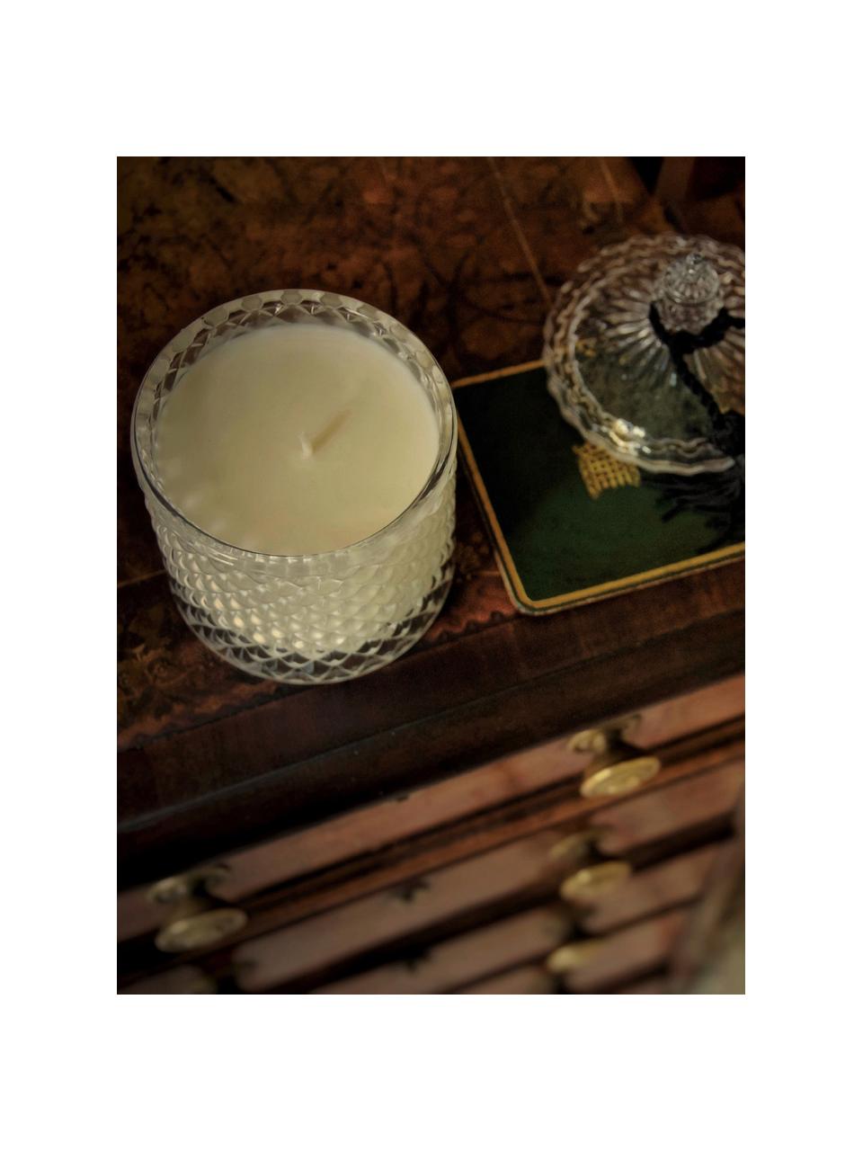 Vonná svíčka Crystalene (vanilka, pačule & levandule), Citrusový olej, vanilka, pačule, levandule, Ø 9 cm, V 14 cm