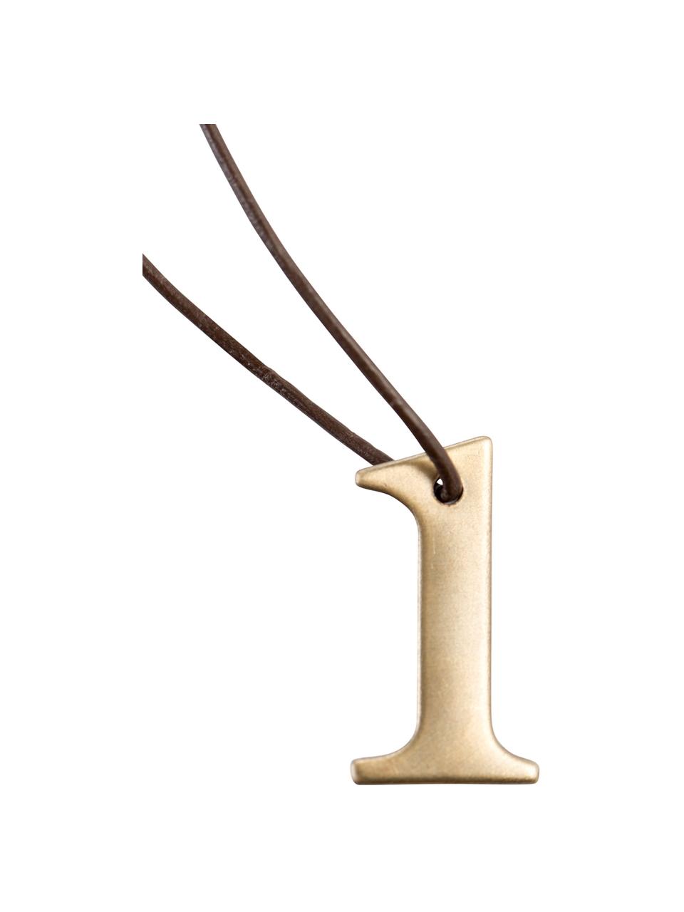 Kaarsen hanger Dana, 4 stuks, Goudkleurig, bruin, B 2 x H 3 cm