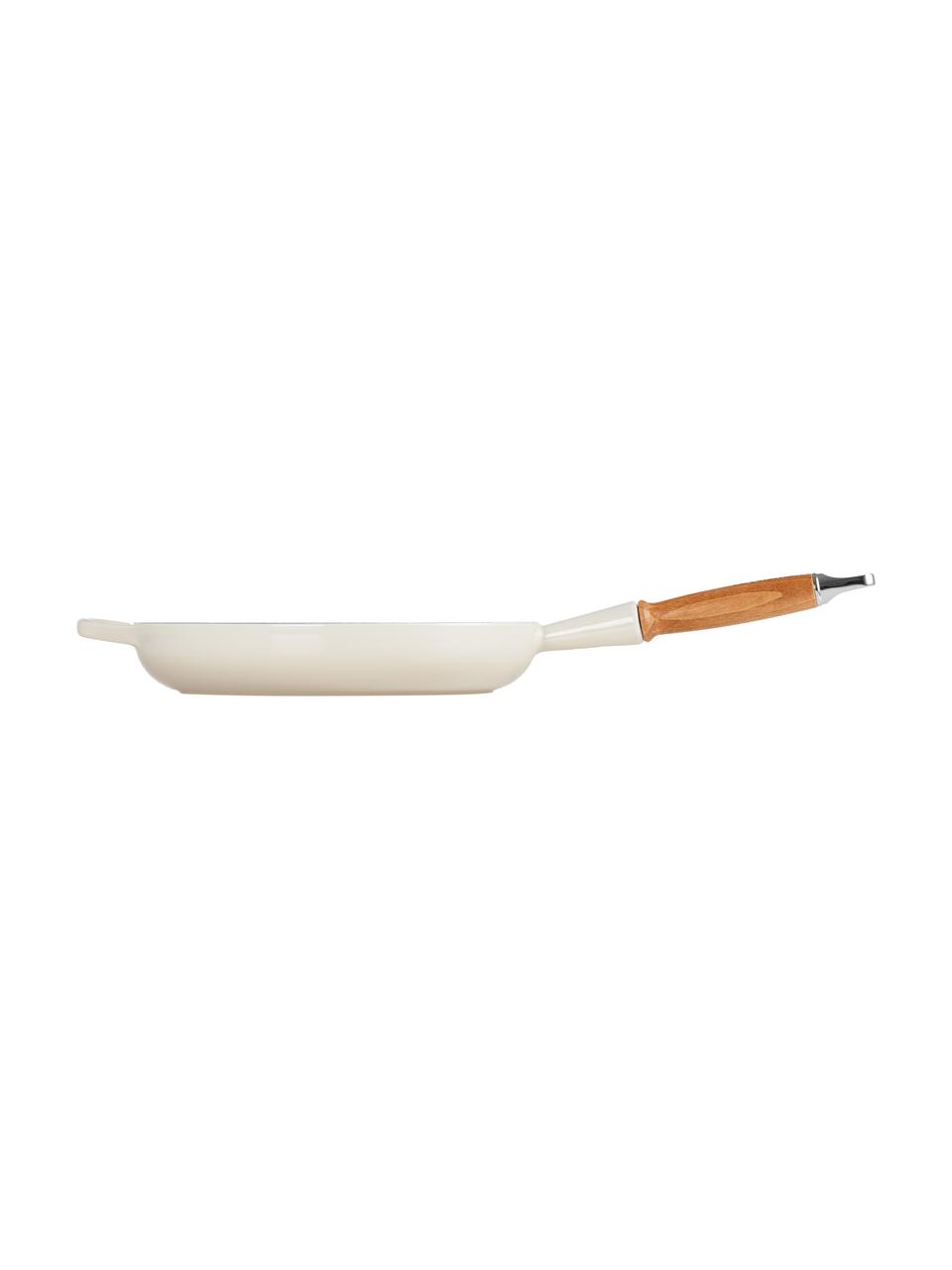Sartén de hierro fundido con mango de madera Signature Collection, Tonos blancos, Ø 28 x Al 8 cm