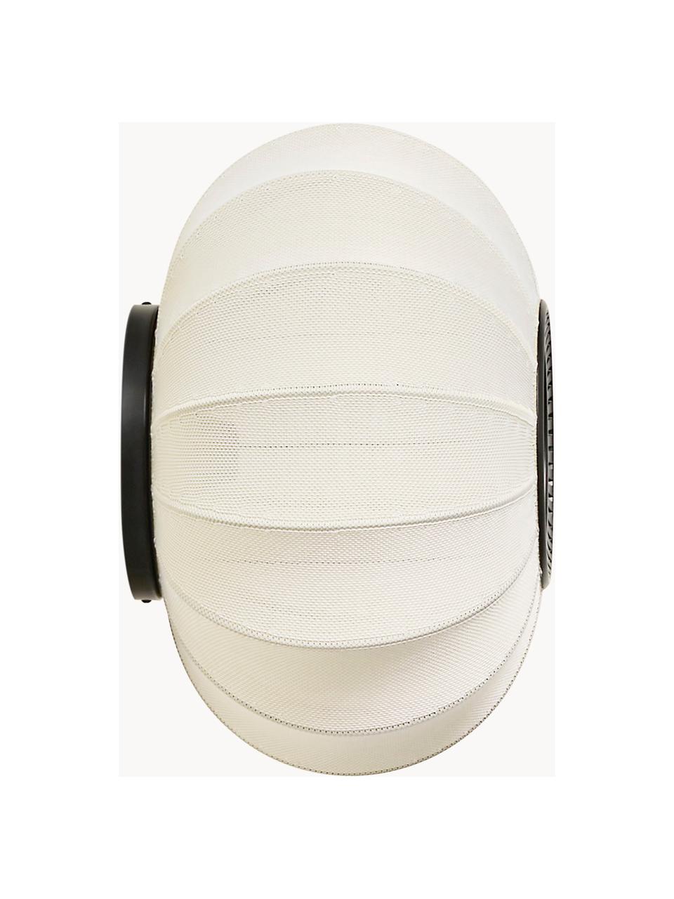 Plafón Knit-Wit, Pantalla: fibra sintética, Adornos: metal recubierto, Blanco Off White, Ø 45 x Al 28 cm