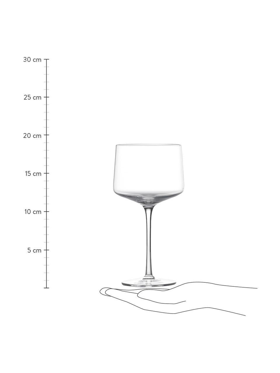 Bicchiere da vino Copa 2 pz, Cristallo, Trasparente, Ø 9 x Alt. 19 cm