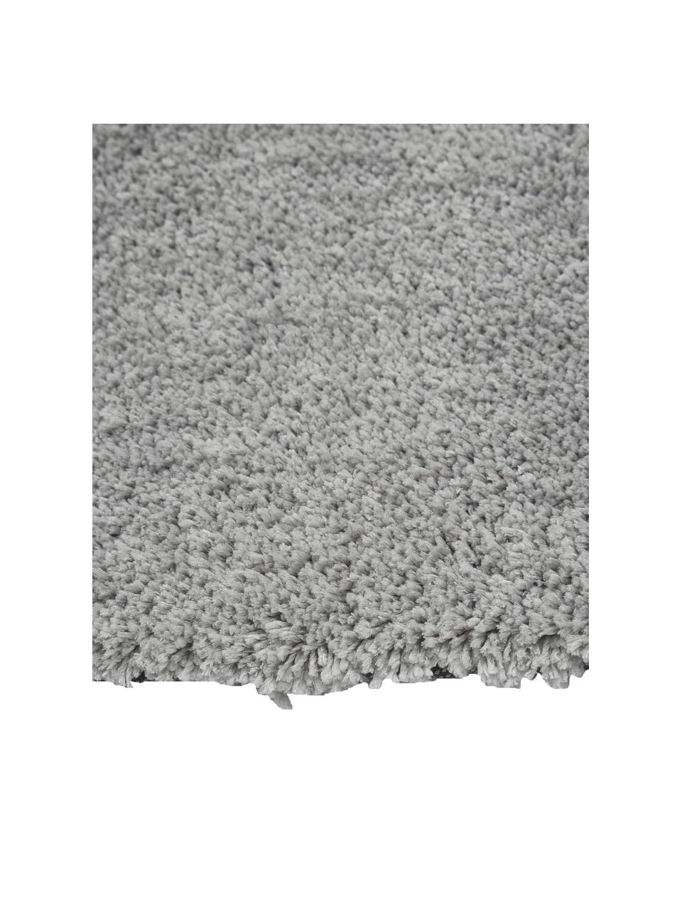 Flauschiger Hochflor-Läufer Leighton, Flor: Mikrofaser (100% Polyeste, Grau, B 80 x L 200 cm