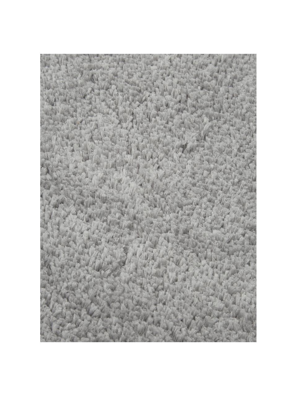 Flauschiger Hochflor-Läufer Leighton, Flor: Mikrofaser (100% Polyeste, Grau, B 80 x L 200 cm