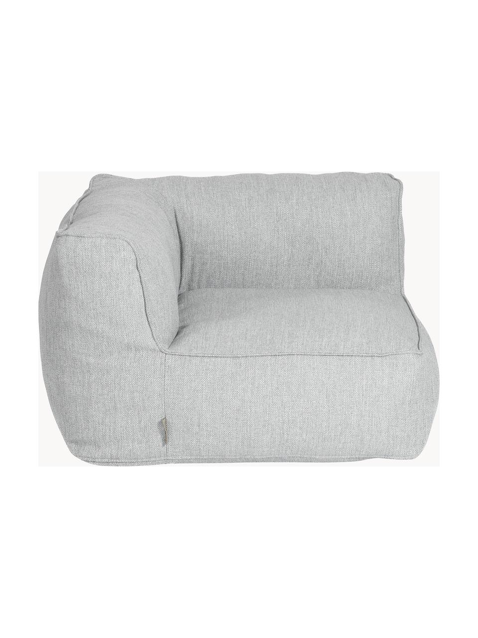 Módulo de esquina de exterior sofá Grow, Tapizado: 100% poliéster, resistent, Tejido gris claro, An 95 x F 95 cm