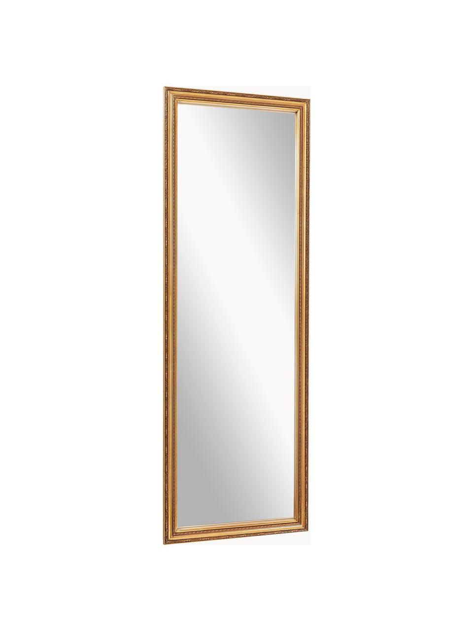 Barock-Wandspiegel Muriel, Rahmen: Massivholz, beschichtet, Rückseite: Mitteldichte Holzfaserpla, Spiegelfläche: Spiegelglas Dieses Produk, Goldfarben, B 50 x H 150 cm